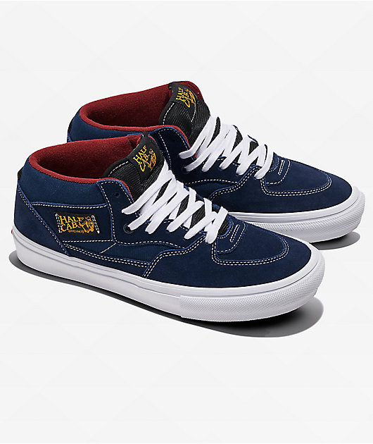 Vans Skate Half Cab Shoes Navy Burgundy M9 W10.5