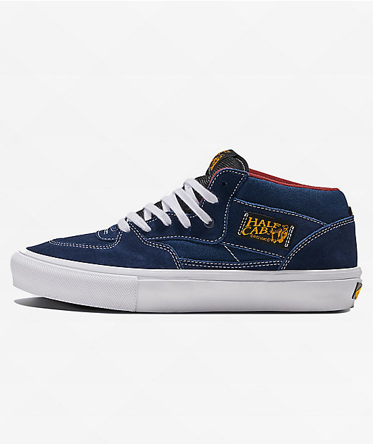 Vans Skate Half Cab Navy & Burgandy Skate Shoes | Zumiez