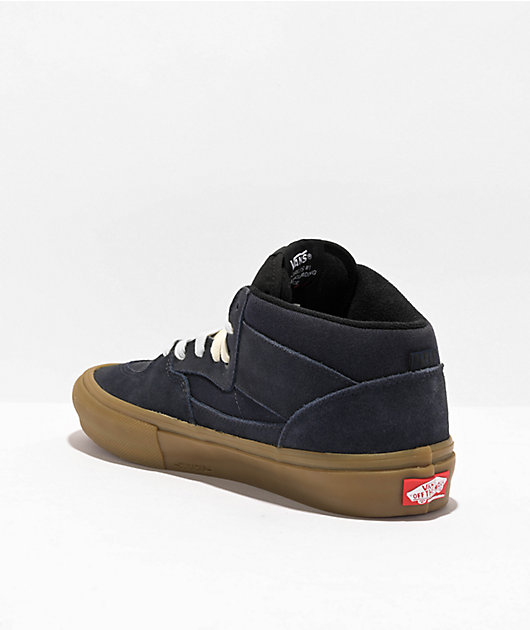 Navy vans gum clearance sole