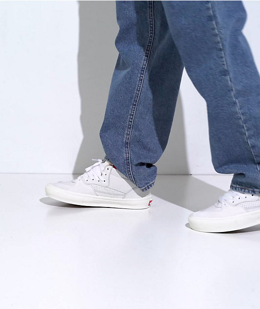 Vans Skate Half Cab Sport White & Red Skate Shoes video