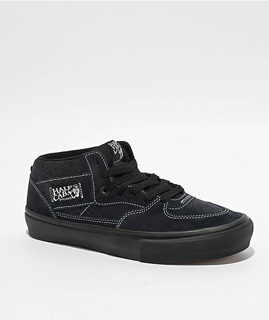 Vans Skate Half Cab Web Dark Grey & Black Skate Shoes | Zumiez