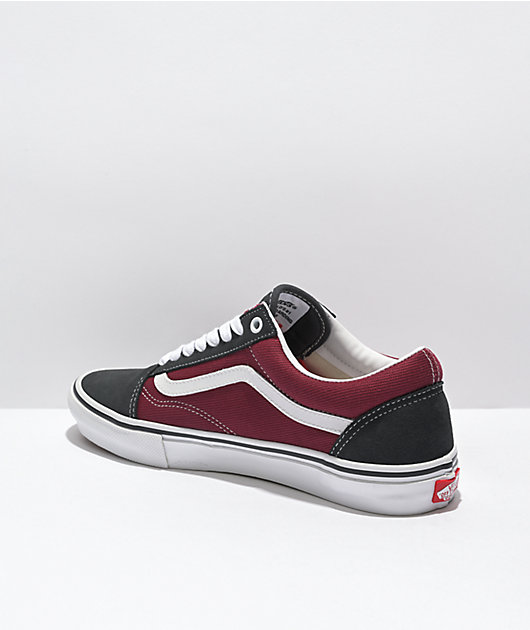 Vans Skate Old Skool Asphalt & Pomegranate Skate Shoes | Zumiez