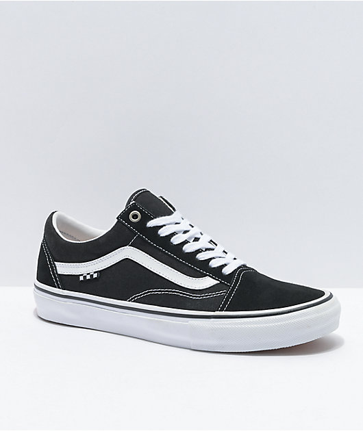 Vans Skate Old Skool Black White Skate Shoes Zumiez