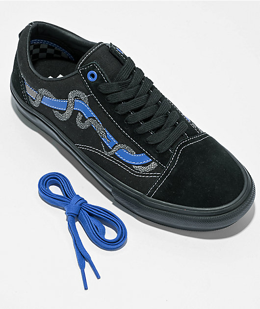 Dark and clearance light blue vans