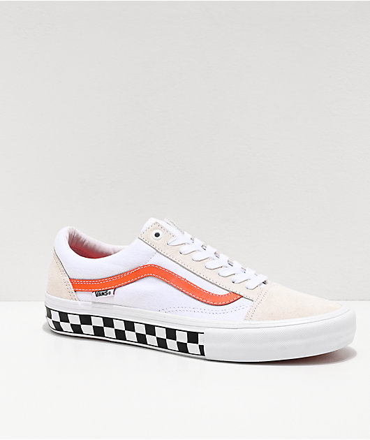 Vans Skate Old Skool Checkerboard White 