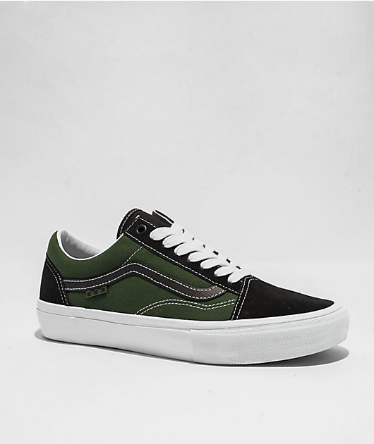 Green and black vans on sale