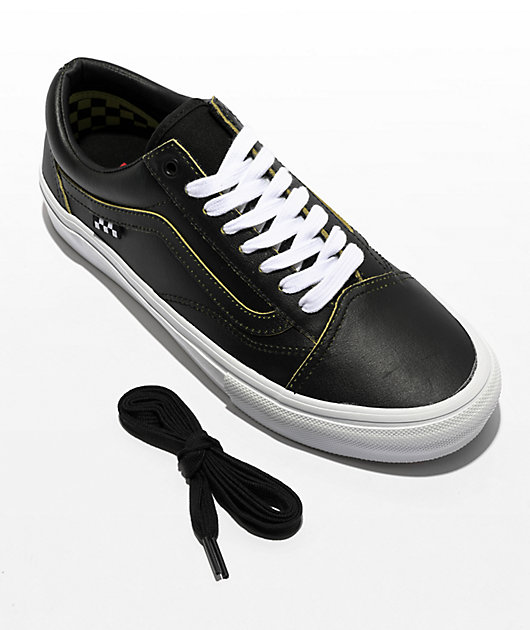 Vans Skate Old Skool Wearaway Black & Lime Skate Shoes 