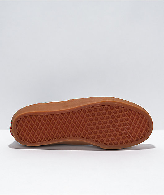 Vans Skate Rowan zapatos de skate de goma blancos y grises