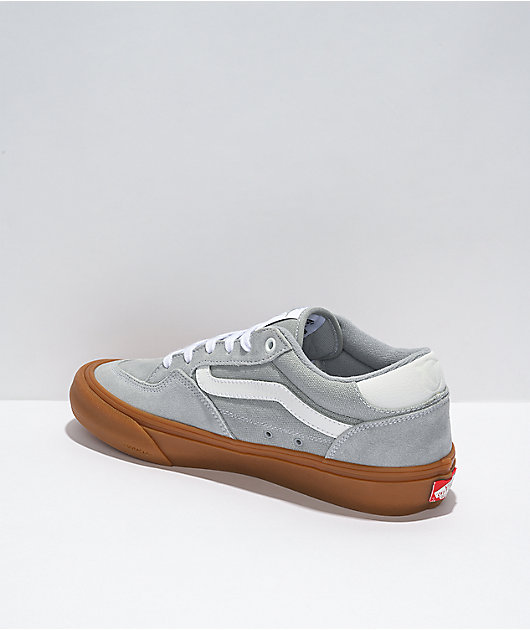 Vans Skate Rowan zapatos de skate de goma blancos y grises