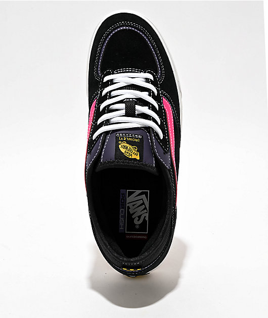 Vans Skate Rowley Suede Black Pink Skate Shoes Zumiez