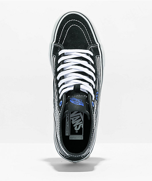 Vans Skate Sk8 Hi Decon Black White Skate Shoes Zumiez