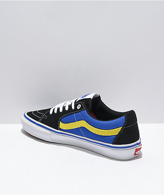 Vans Skate Sk8-Low Black & Dazzling Blue Skate Shoes
