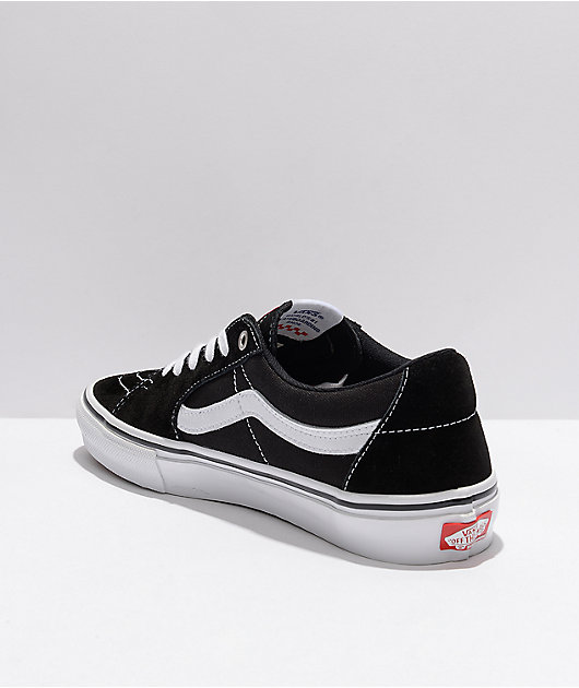 Vans Skate Sk8-Low Black & White Skate Shoes