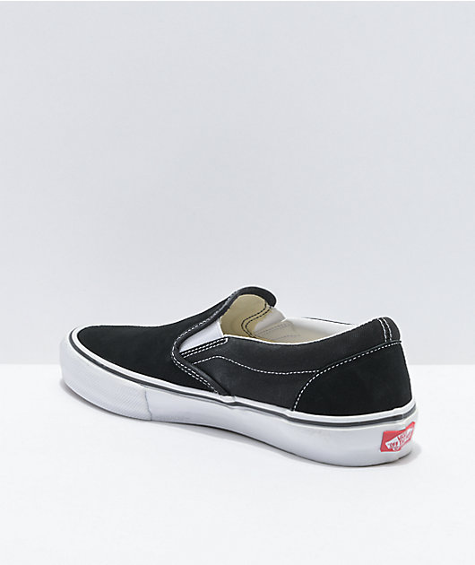 Vans Skate Slip-On Black, White & Gum Skate Shoes