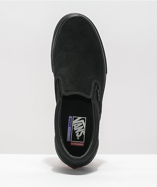 Vans Skate Slip-On Black Skate Shoes