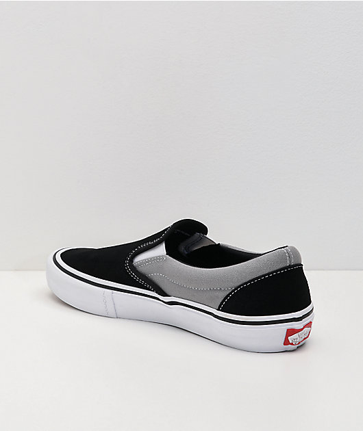 Vans Skate Slip-On Nation Black & Silver Skate Shoes