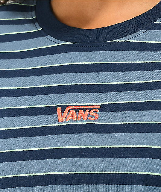 Vans Skate Stripe Blue & Black Long Sleeve T-Shirt