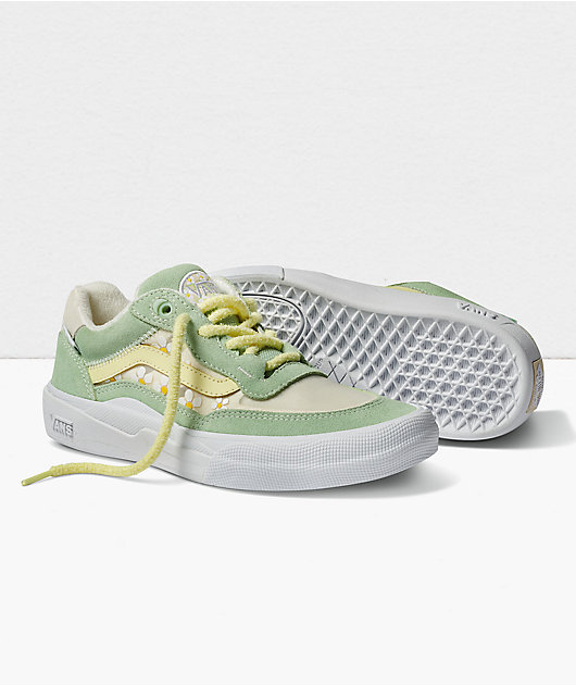 green vans with flowers