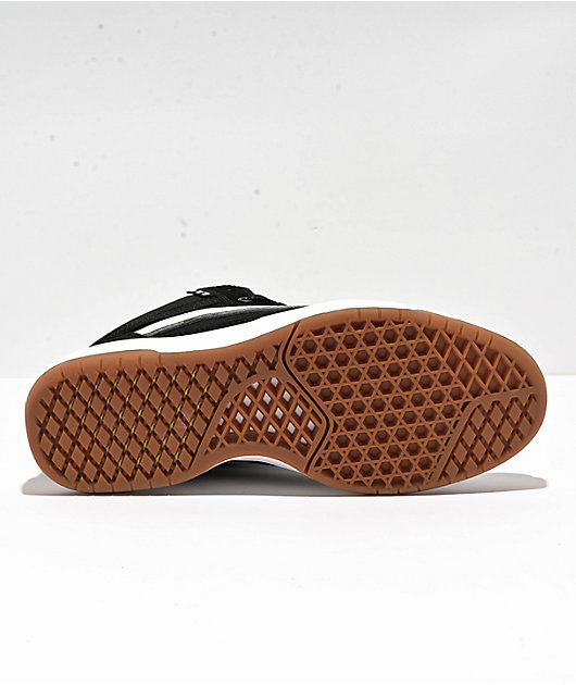 Vans Skate Zahba Mid Black & White Skate Shoes 