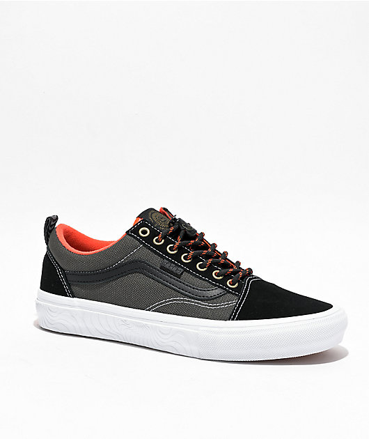Vans Skate x Spitfire Old Skool Black Flame Skate Shoes Zumiez