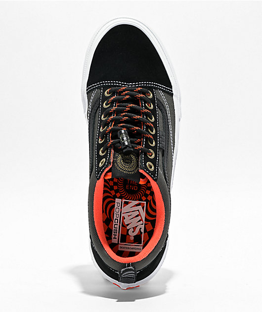 Vans Skate x Spitfire Old Skool Black & Flame Skate Shoes