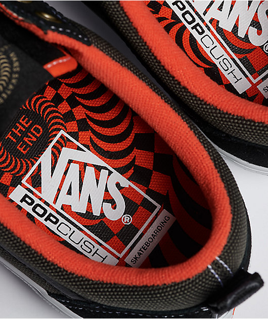 Vans Skate x Spitfire Old Skool Black & Flame Skate Shoes | Zumiez