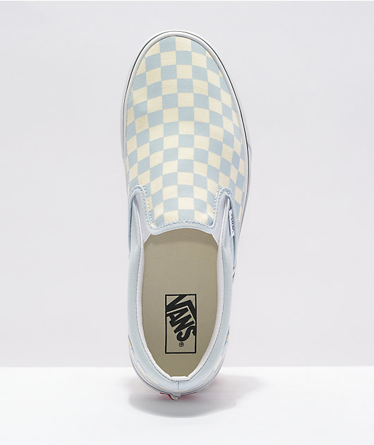 jage Lam Bugt Vans Slip-On Ballard Blue & White Checkerboard Skate Shoes | Zumiez