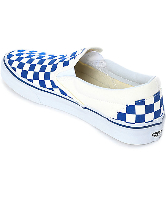 Vans Slip-On & White Checkered Skate Shoes | Zumiez
