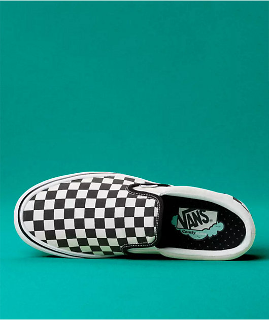 vans slip on checkerboard comfycush