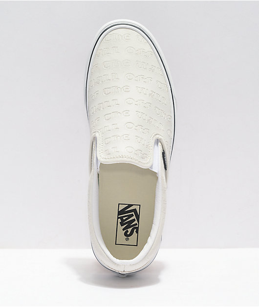 Deboss OTW True White Skate Shoes | Zumiez
