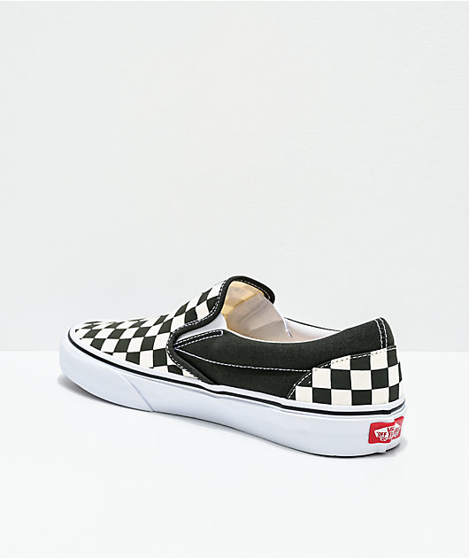 vans checkerboard forest night true white