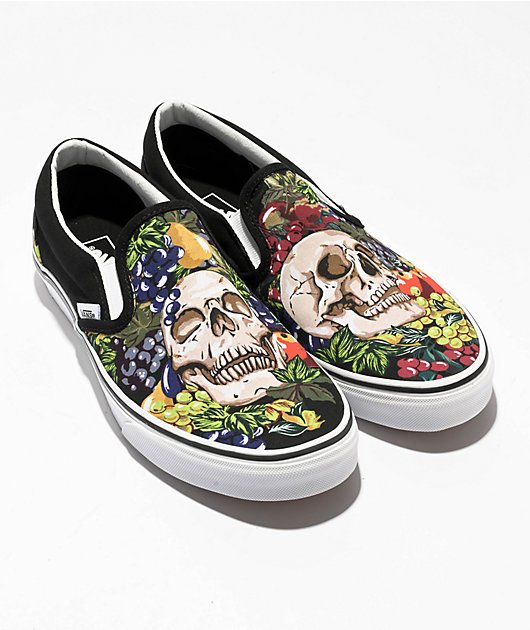 Skull slip cheap on shoes