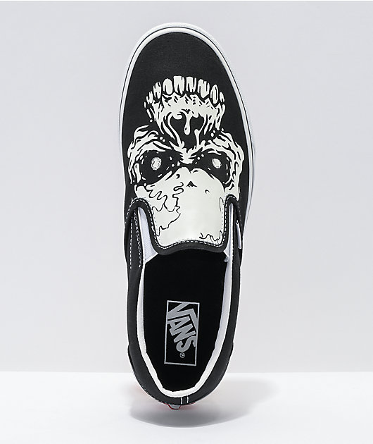vans skull shoes glow in the dark