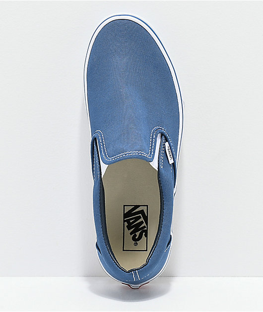 navy slip on vans