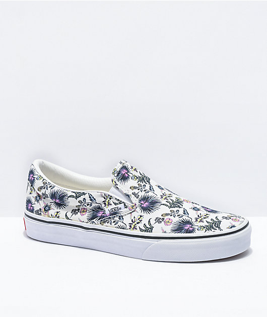 Vans Slip-On Paradise Floral Skate Shoes الرجا