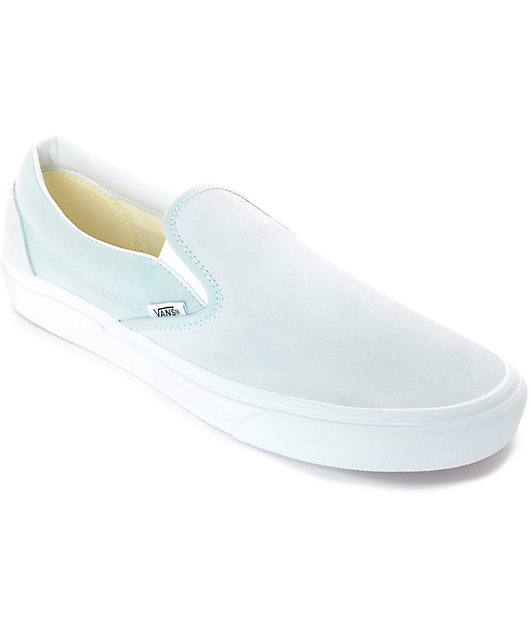 Vans Slip-On Pastel Blue Skate Shoes 