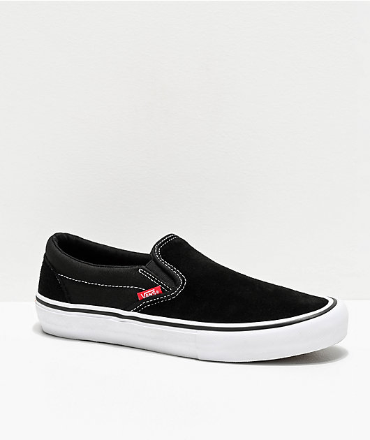 Slip-On Pro Black & White Skate Shoes Zumiez