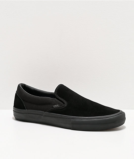Vans Slip-On Pro zapatos de skate negros | Zumiez