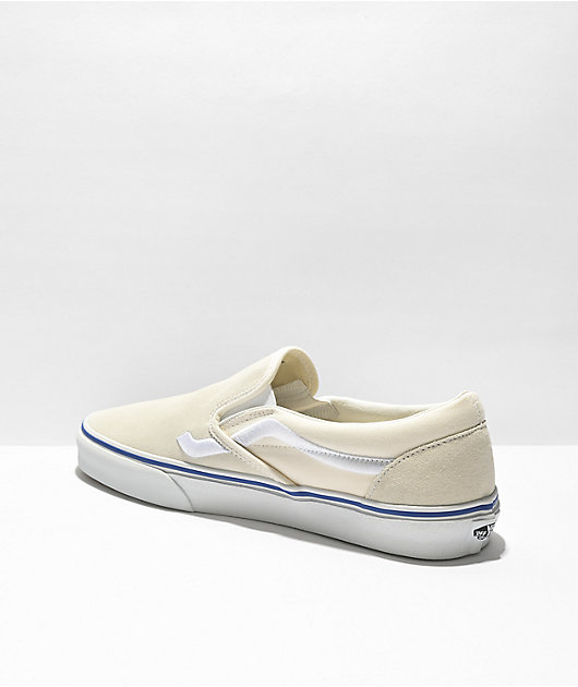 Vans Slip-On Side Stripe Marshmallow Skate Shoes
