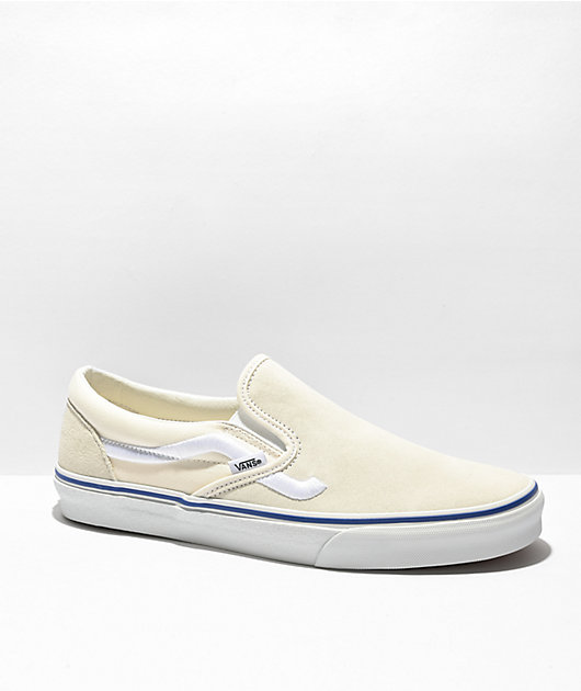 Slip-On Side Stripe Marshmallow Skate Shoes