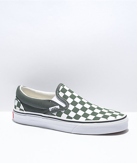 Slip-On & White Checkerboard Skate Shoes Zumiez