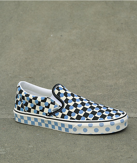 Samle dråbe komfort Vans Slip-On UV Ink Black & White Checkerboard Skate Shoes | Zumiez