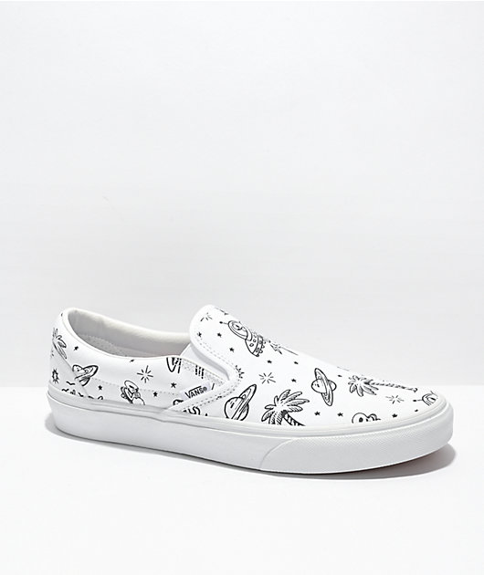 Vans Slip-On Unidentified U-Paint White Skate Shoes