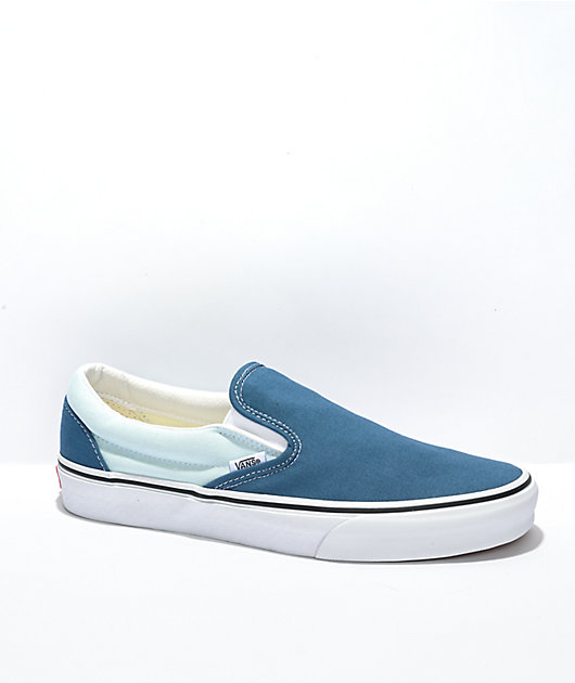Vans Slip-On Utility Pop Navy & Baby Blue Skate Shoes