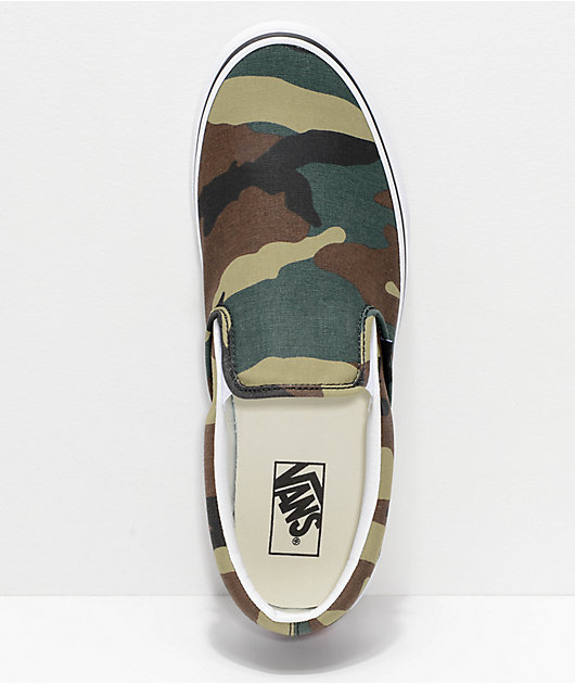 Vans Slip-On Woodland Camo Skate Shoes