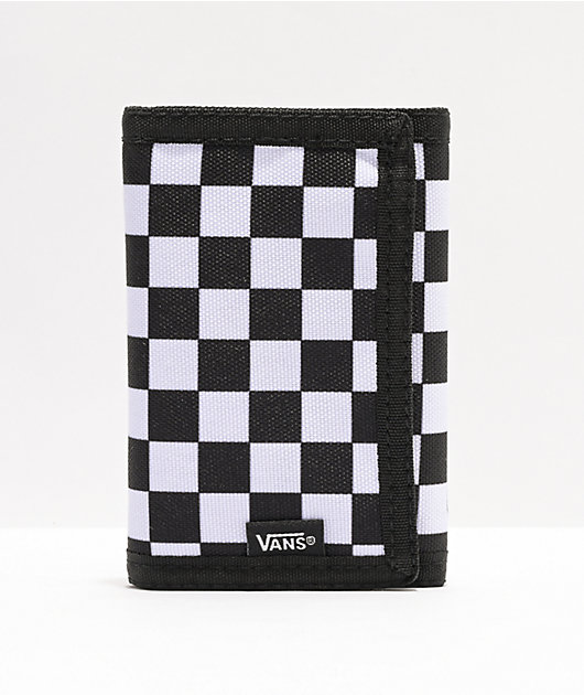 Vans Slipped Black & White Checkerboard Trifold Wallet