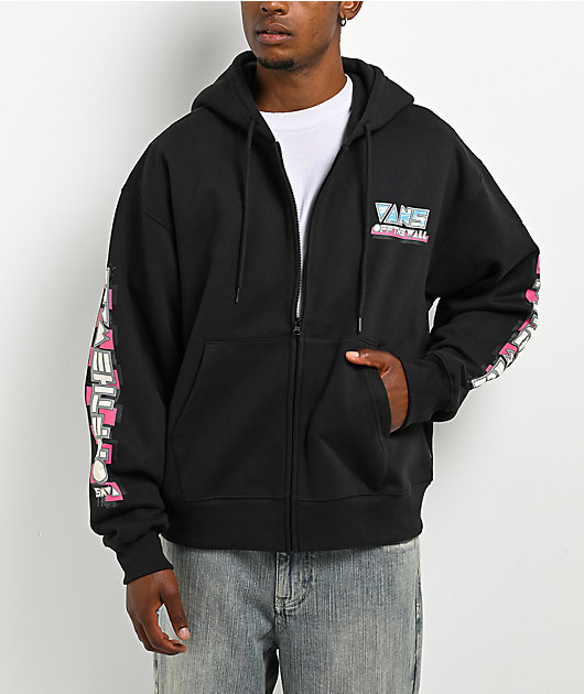 Vans Slopes Up Black Zip Hoodie