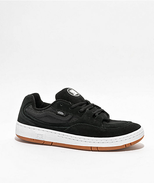 Vans Speed LS Black White Skate Shoe Zumiez