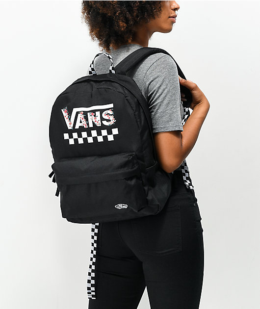 Vans rucksack online checkerboard