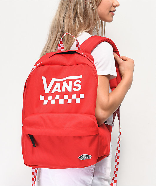 Vans Sporty Realm Red \u0026 Checkerboard 